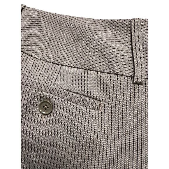 EXPRESS Women’s Editor Wide Leg / Flare Mid Rise Dress Pants - Striped - 4R - Picture 6 of 10